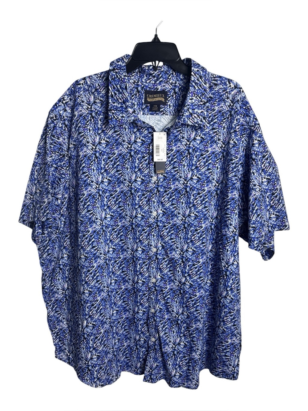 NWT Daniel Cremieux Performance 3XB 3X Sporty Short Sleeve Button Down